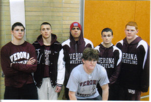 Front:  Colin Farawell - 1st Place From Left: Sean Shabazian - 2nd Place, Taylor DelColle - 4th Place, Anthony Parra -  5th Place,  Thomas Cundari - 5th Place, and Joe Festa - 2nd Place.
