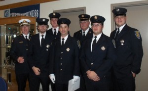 Steve Hayes, back row far right, is a captain with the Verona Fire Department.