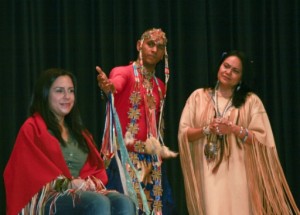 A VFEE grant brought members of the Red Hawk Native American Arts Council to speak about Native American history and culture.