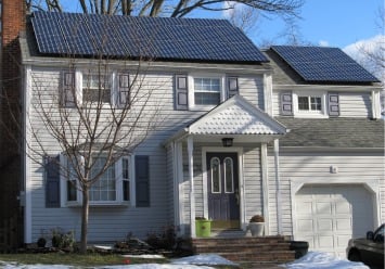 The Breitenbach family gets some of its power from solar energy.