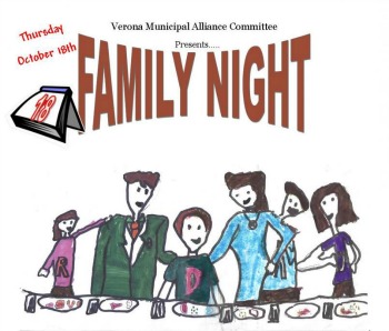 2012 Family Night poster by middle school student David Karpinski