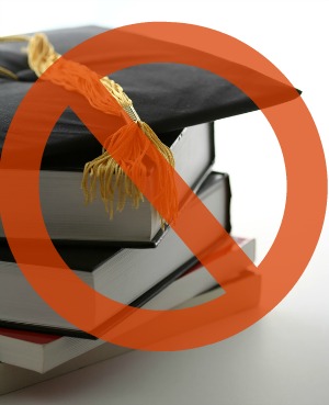 Graduation cap and textbooks