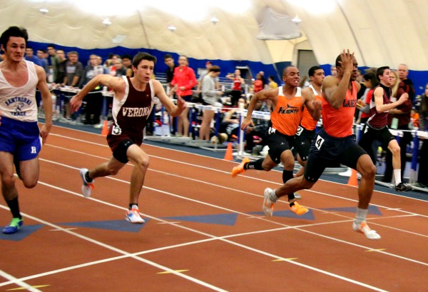 Sophomore Chris Yeates was second in the 55m.