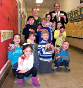 Many Verona school children have also painted Hearts of Hope.