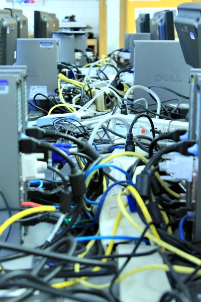 Technology now means a tangle of wires at VHS