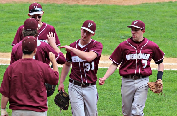 Max Vasile struck out five batters in the four-hit shutout