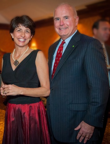 Jo Ann Short, president/CEO of the YMCA of Montclair and Kevin Cummings, president and CEO of Investors Bank at last year's Gala.