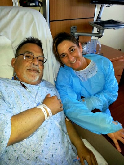 Mario Teixeira with his kidney donor, Verona resident Maureen Tracy