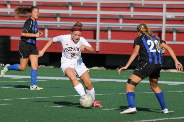 Julia Tole, seen here in action earlier this year, scored twice this week.