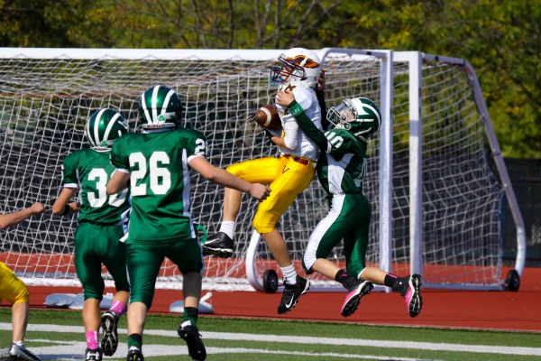 Nick Giuliano making the catch for the Eagles' only TD