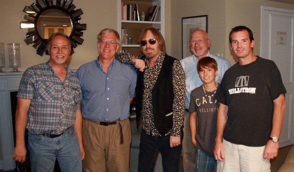Tom Petty and his crew with Mercuro and Erickson
