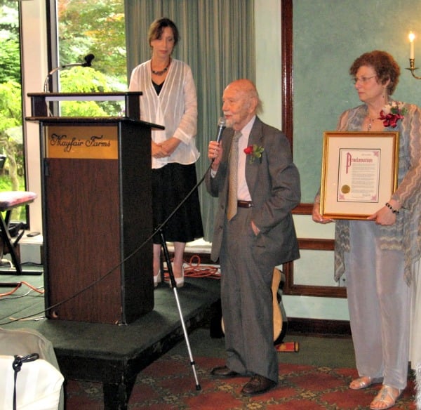 Kurt Landsberger was recognized in 2010 by then Mayor Teena Schwartz for his work to save the environment in Verona.