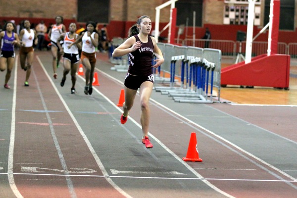 Maggie Ashley won the 400m in 61.3.