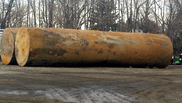 These oil tanks were excavated from the property in January.
