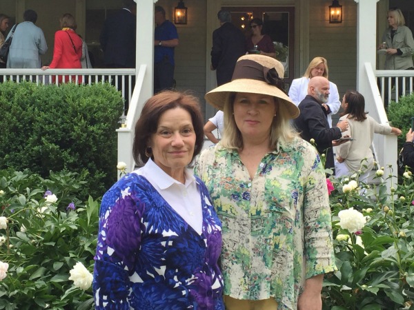 West Essex President Carol Tangorra and Nancy Skjei-Lawes, President of the Presby Memorial Iris Gardens and local Realtor with Rhodes Van Note & Company.
