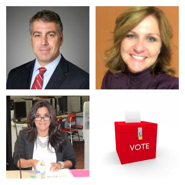 Joanna Breitenbach (bottom left) has dropped out of the BOE race, leaving John Quattrocchi and Michele Bernardino alone in running for the two open seats.