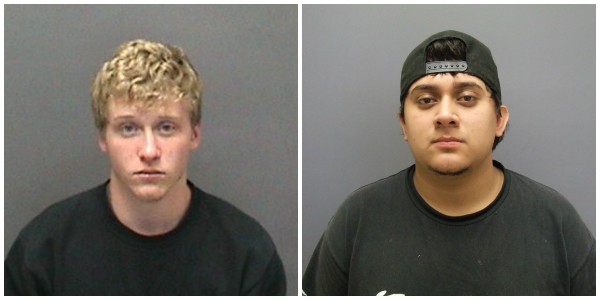The Verona Police have charged Robert Hildebrant (left) and Carlos Joshua  Bravo in a string of car burglaries.