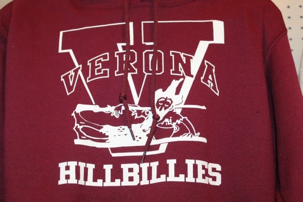 There's lots of Hillbilly gear, some with a modified old logo.
