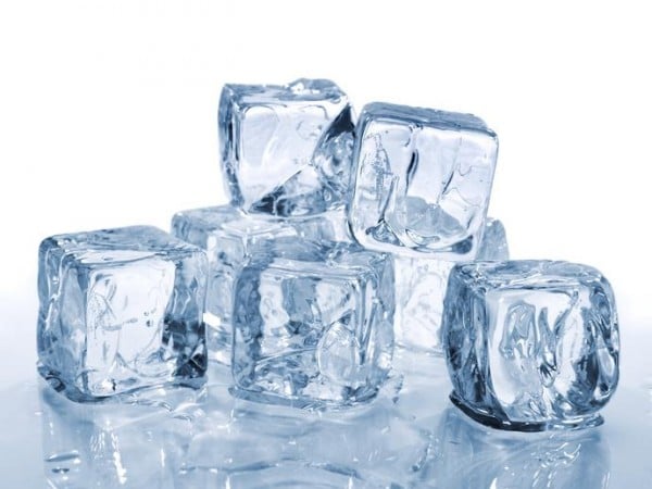 melting ice cubes