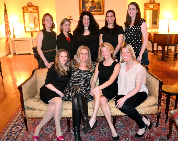 The Junior Woman's Club of Verona installs its new board of directors for 2015-2016 at the March 2016 installation dinner.