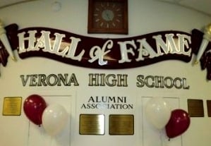 Matthew Beneduce McGrath carved the sign for the Verona High School Hall of Fame and many other prominent signs in Verona and across Essex County.