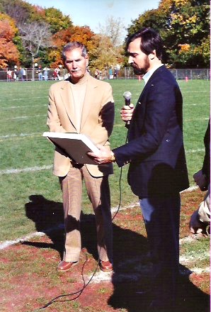 Sellitto at the dedication of the upper field in 1994.