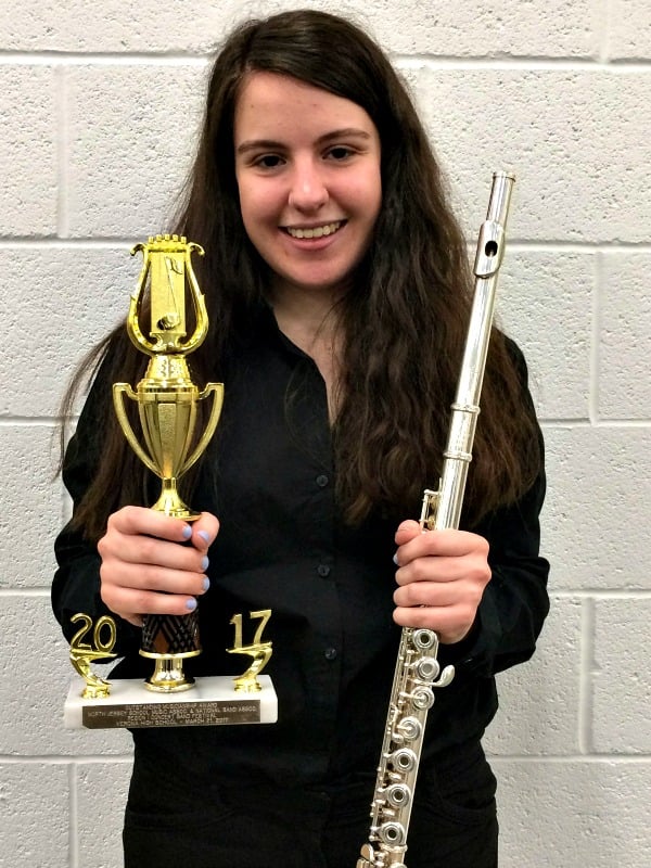 At the March 21 Festival, Darilyn Fine received the Outstanding Soloist Award, Flute